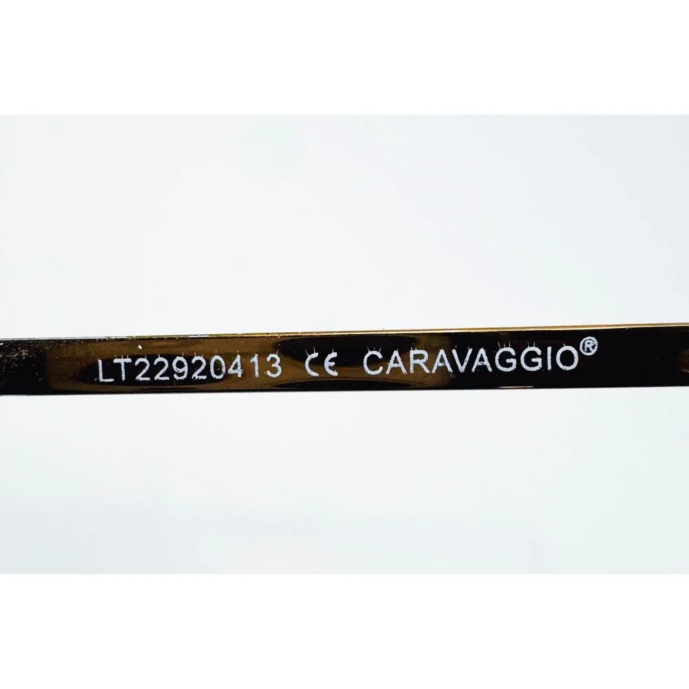 Caravaggio Eyeglasses Mens Brown Hugo BRN Rectangular Metal Frames 53-19-140
